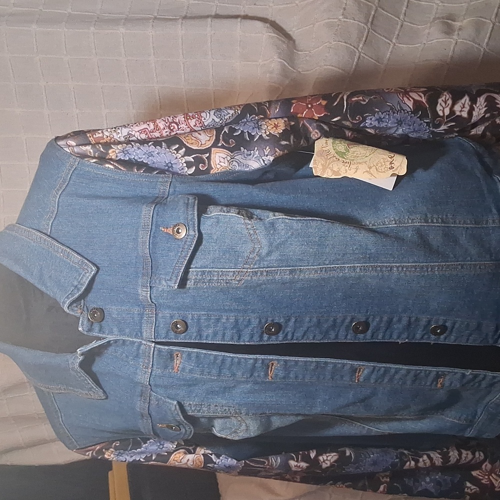 One World NWT Denim Jacket 2xl - Picture 5 of 5